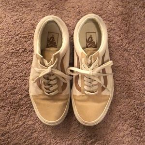 camel colorblock vans